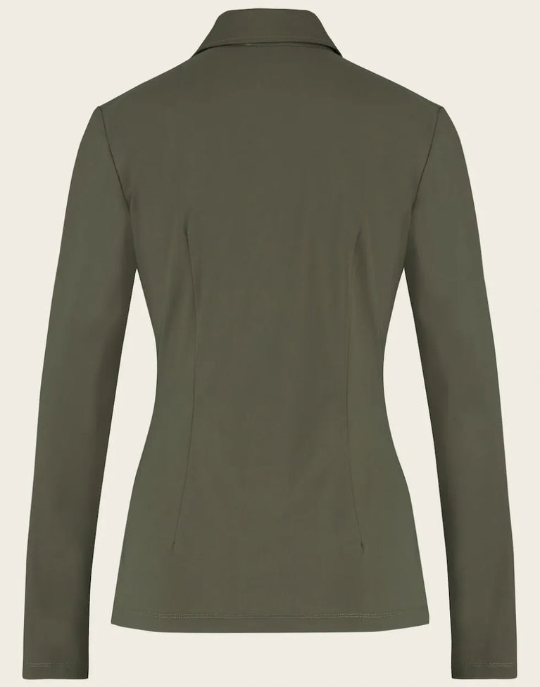 Blouse Betty Easy Wear Technical Jersey | Army