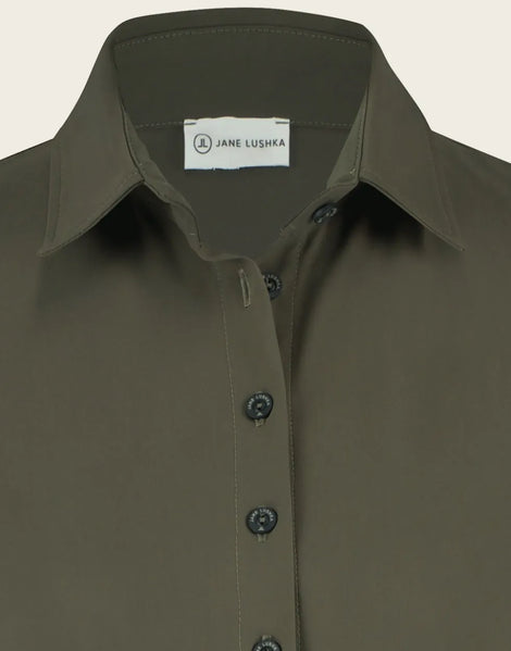 Blouse Betty Easy Wear Technical Jersey | Army