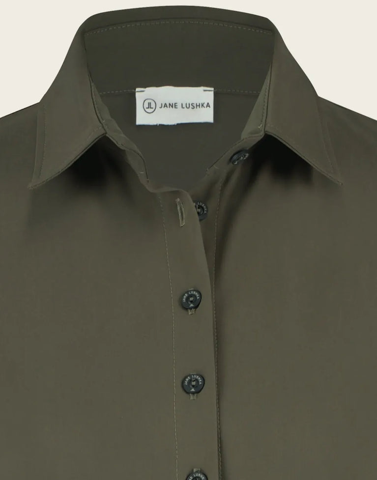 Blouse Betty Easy Wear Technical Jersey | Army