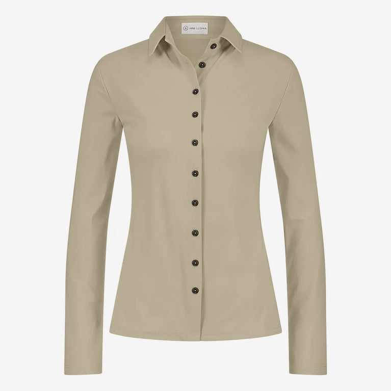 Blouse Betty Easy Wear Technical Jersey | Sand