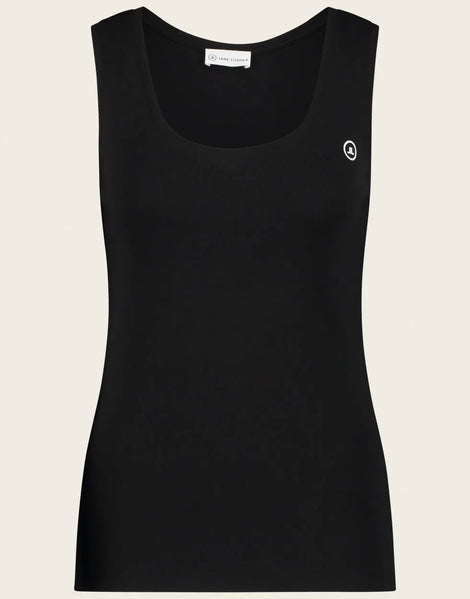 Top rips Easy Wear Organic Cotton | Black