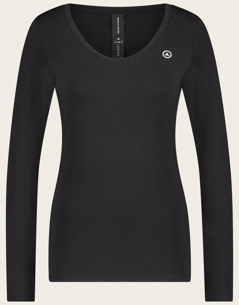 T shirt R Neck Easy Wear Organic Cotton | Black