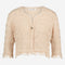 Jacquard cotton knitted blazer 9025S | Rose