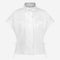 Paola polplin jacket blouse | White