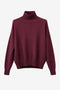 Cashmir wool polo pullover W1165 | Bordeaux