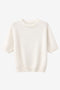 Alpaca knitted top WP01 | Ecru