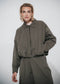 Blaze pleated bomber jacket | Army