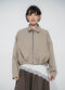 Blaze pleated bomber jacket | Grayish Green