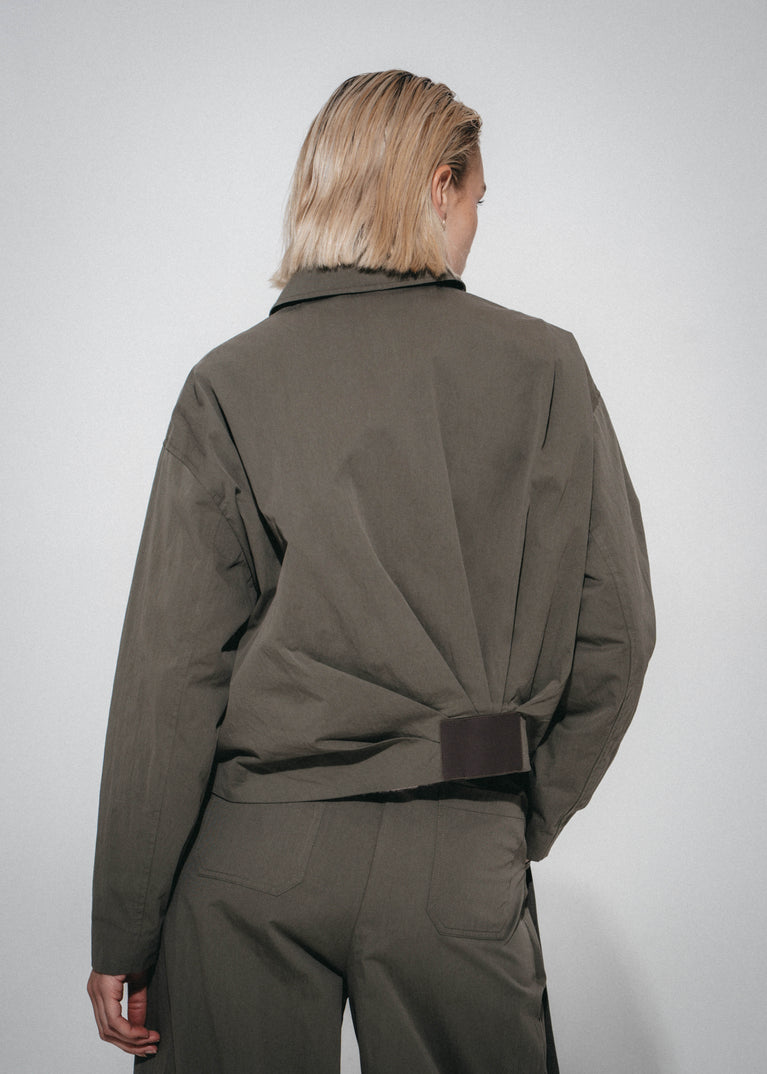 Blaze pleated bomber jacket | Army