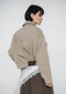 Blaze pleated bomber jacket | Grayish Green