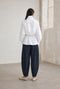 Bree cotton poplin blouse | White