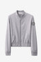 Brenzone Viscose zipper bomber | Grigio