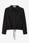 Carmen blouse technical jersey | Black