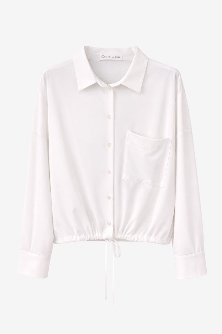 Carmen blouse technical jersey | White
