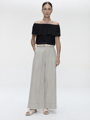 Diane top technical jersey | Black