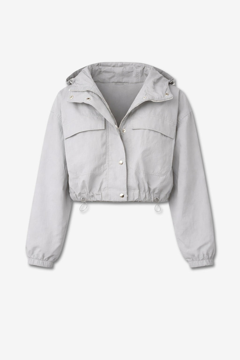 Asuka taffeta jacket | Light Grey