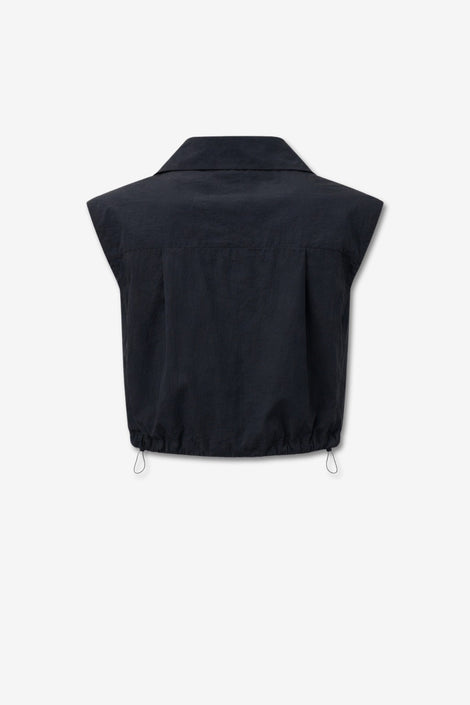 Emiko taffeta jacket | Black
