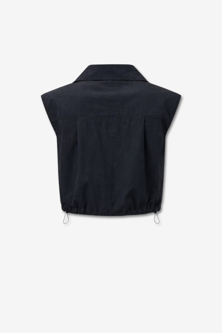 Emiko taffeta jacket | Black