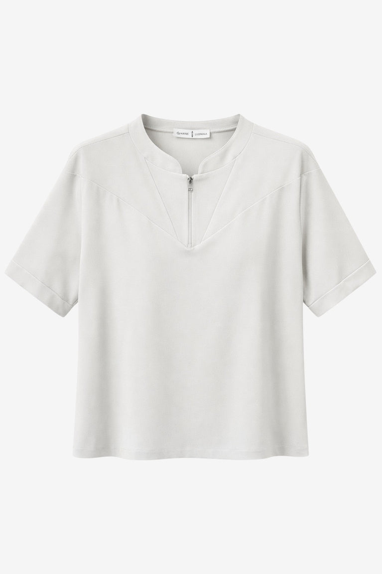 Lissa structure tech jersey top | Sand