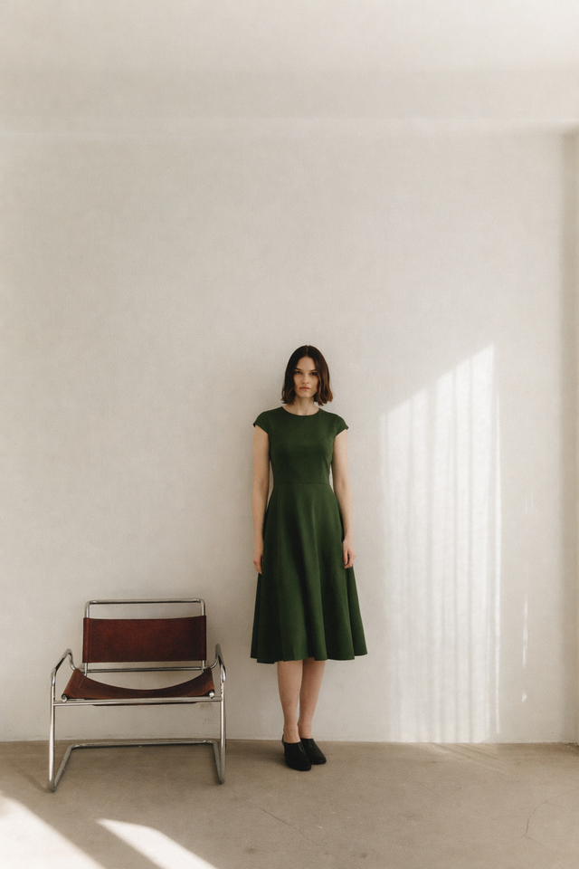 Melva dress technical jersey Melva dress technical jersey | Army