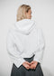 Clio hoodie zipper blouse | White