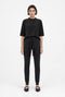 Damiana stretch technical jersey top | Black