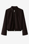 Eliana jacket technical jersey | Chocolate