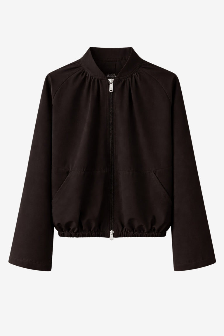 Eliana jacket technical jersey | Chocolate
