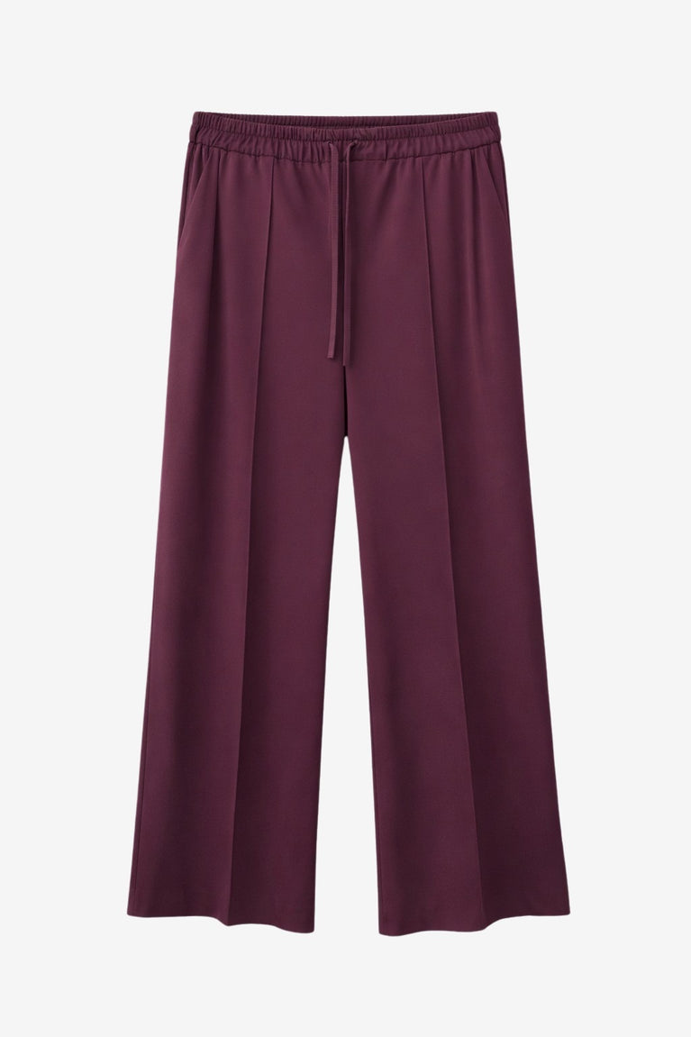 Evo wide-leg technical jersey pants | Cherry