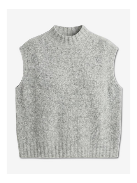 Abigail alpaca vest EX H24179 | Grey