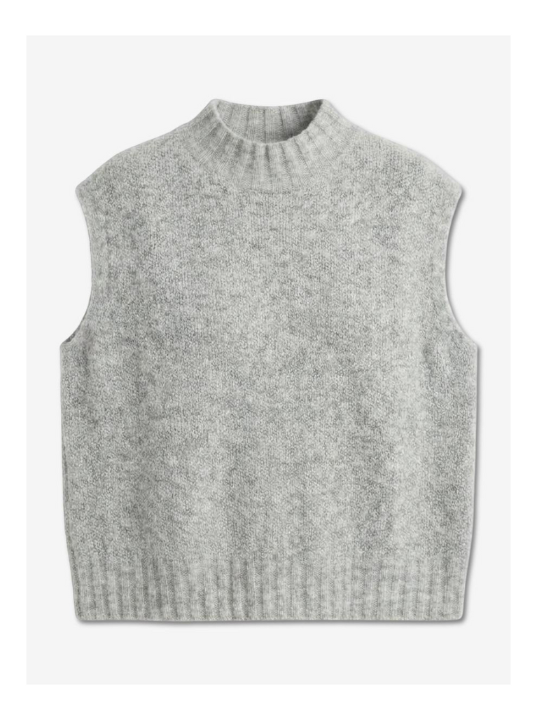 Abigail alpaca vest EX H24179 | Grey