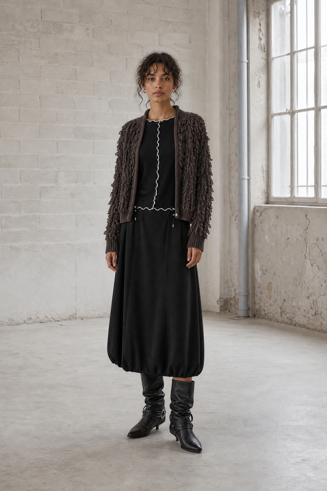 Albina skirt technical jersey Albina skirt technical jersey | Black