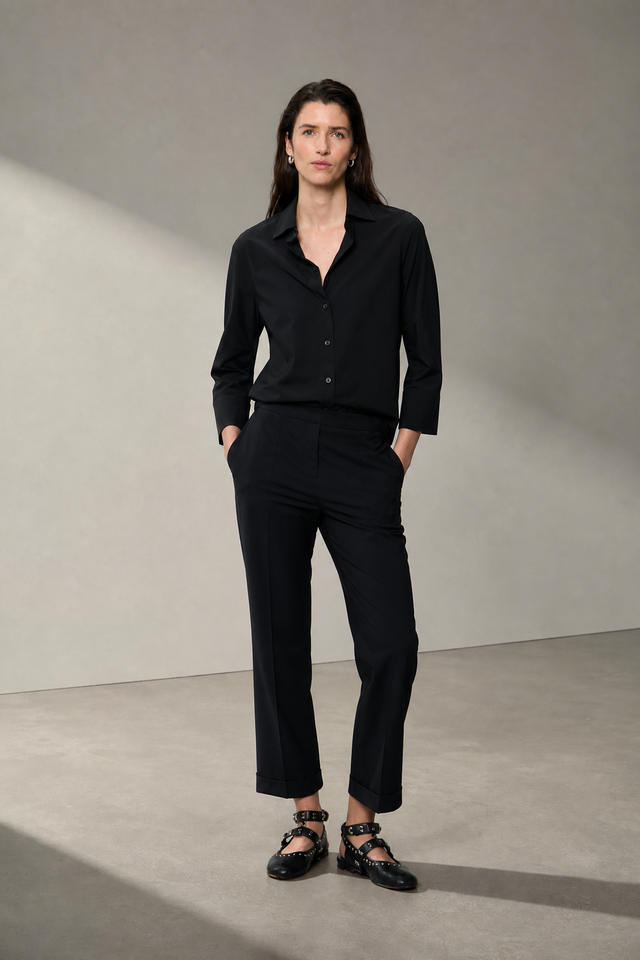Iva blouse technical jersey Iva blouse technical jersey | Black