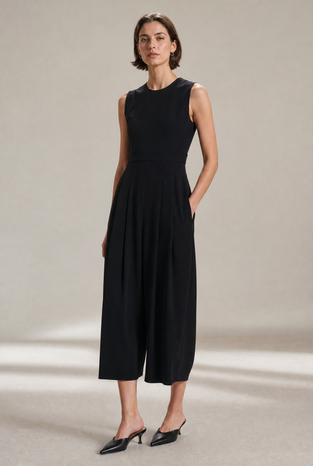 Jackie dress technical jersey | Black