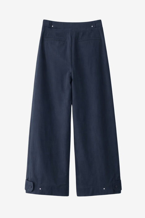 Harlow cotton fancy pants | Navy