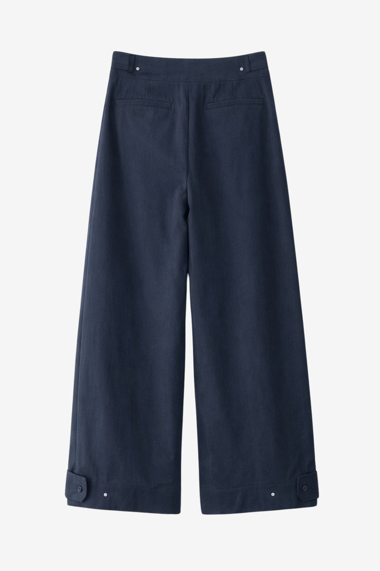 Harlow cotton fancy pants | Navy