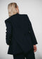 Indira back details blazer | Dark Blue