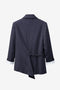 Indira back details blazer | Dark Blue
