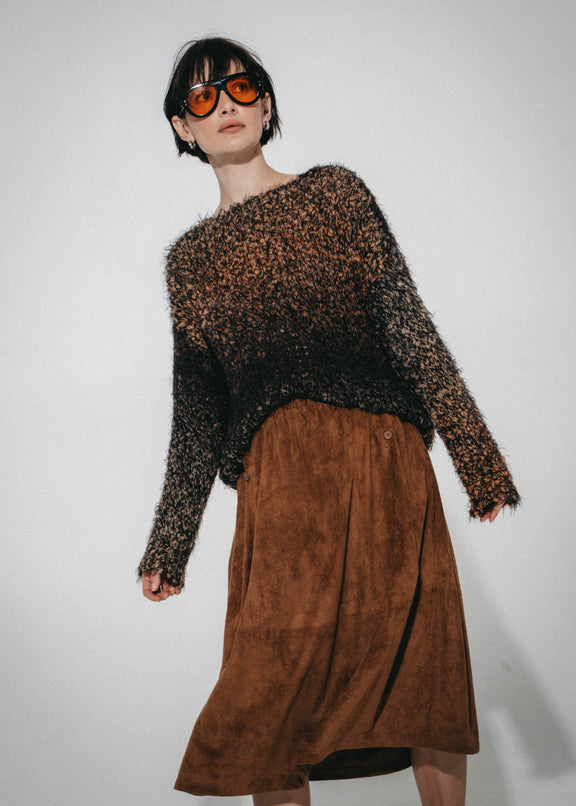 Isla suede effect skirt | Ohra