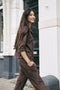 Angelika top technical jersey | Brown