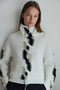 Fancy high neck Pullover H25024 | Off White