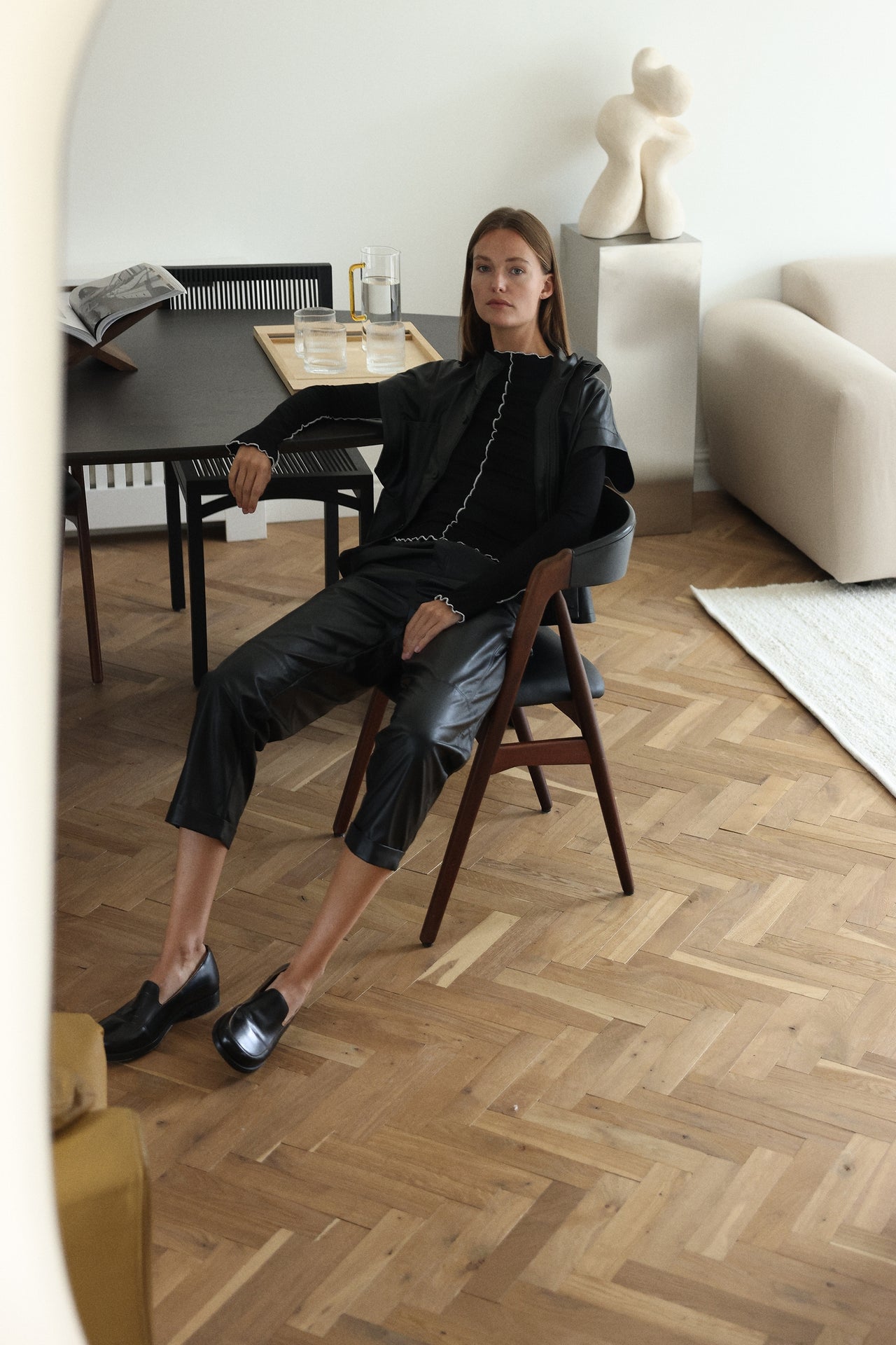 Daphne eco leather pants Daphne eco leather pants | Black