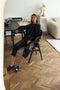 Daphne eco leather pants | Black