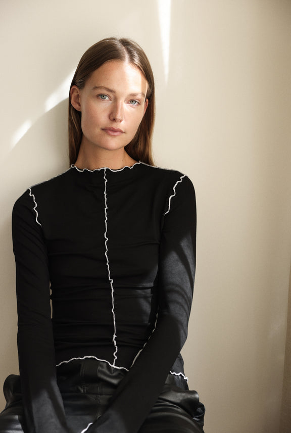 Janette top | Black White
