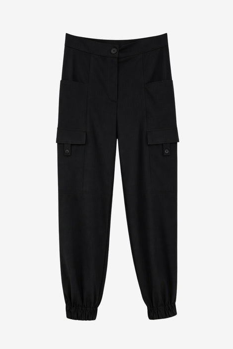 Jannes pants technical jersey | Black