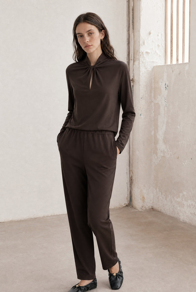 Ken top technical jersey | Chocolate