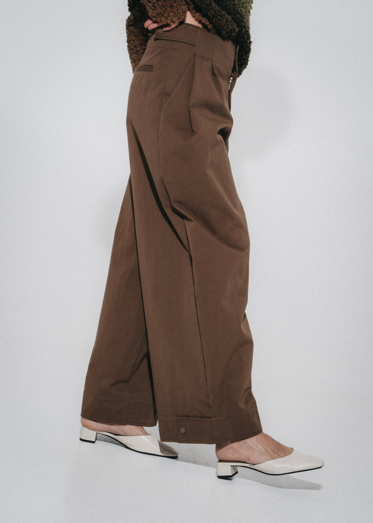 Harlow cotton fancy pants | Brown
