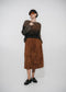 Isla suede effect skirt | Ohra