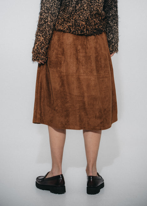 Isla suede effect skirt | Ohra