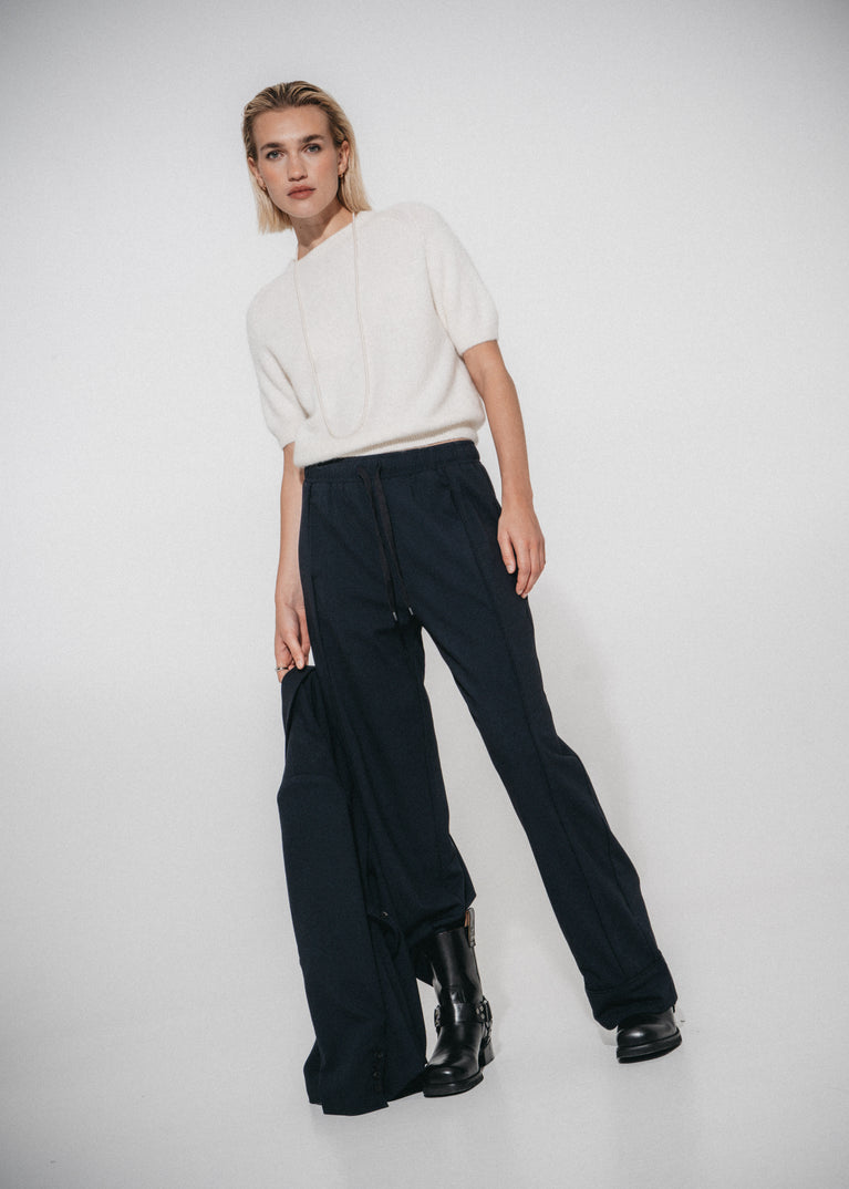 Alpaca knitted top WP01 | Ecru